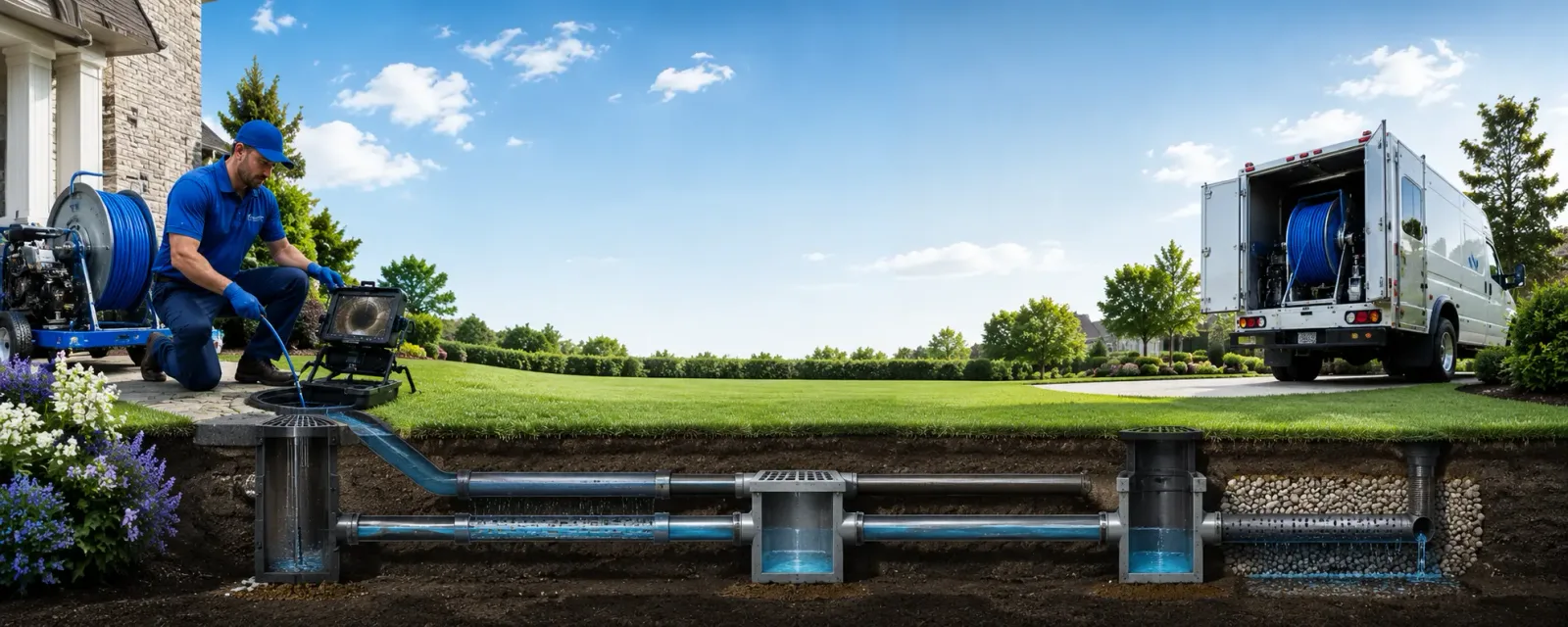 Outdoor drain cleaning information for Osborn, MO
